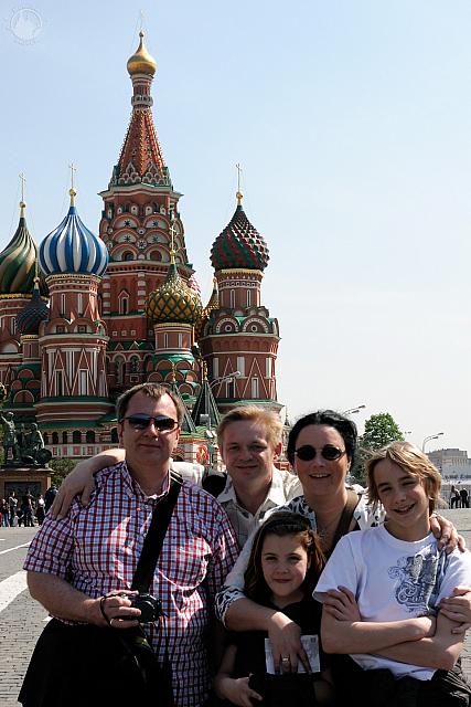С семьей из Австрии на Красной площади