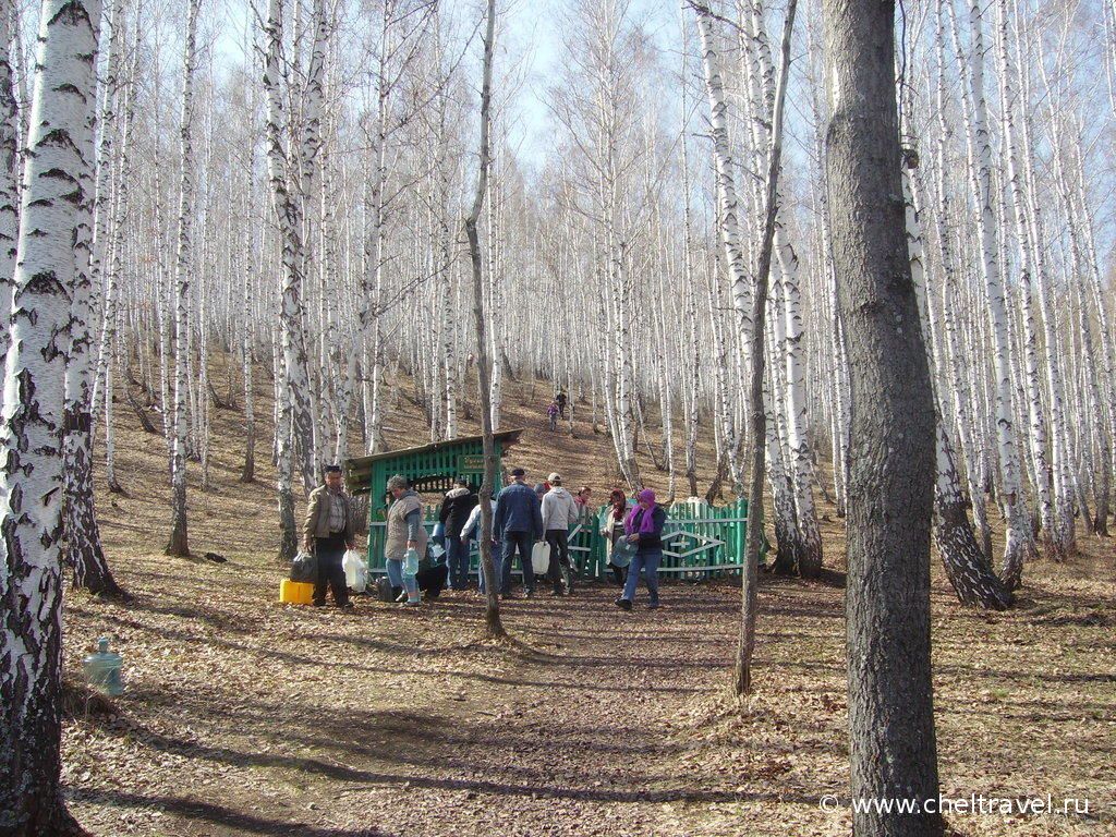 Это родник. Воды на всех хватает